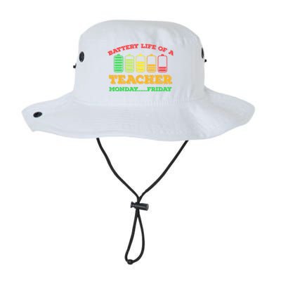 Battery Life Of A Teacher Battery Teacher Battery Life Cool Gift Legacy Cool Fit Booney Bucket Hat