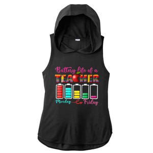 Battery Life Of A Teacher Best Teacher Serape Teacher Great Gift Ladies PosiCharge Tri-Blend Wicking Draft Hoodie Tank