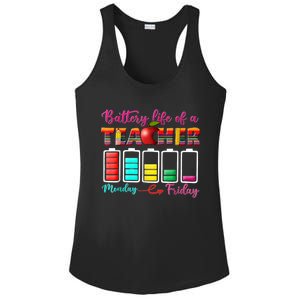 Battery Life Of A Teacher Best Teacher Serape Teacher Great Gift Ladies PosiCharge Competitor Racerback Tank