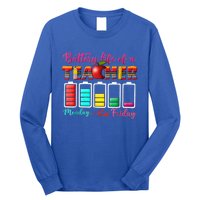 Battery Life Of A Teacher Best Teacher Serape Teacher Great Gift Long Sleeve Shirt