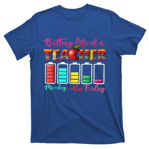 Battery Life Of A Teacher Best Teacher Serape Teacher Great Gift T-Shirt