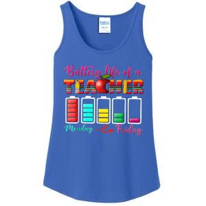 Battery Life Of A Teacher Best Teacher Serape Teacher Great Gift Ladies Essential Tank