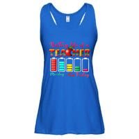 Battery Life Of A Teacher Best Teacher Serape Teacher Great Gift Ladies Essential Flowy Tank