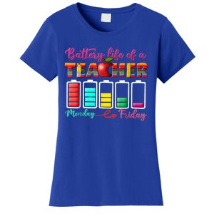 Battery Life Of A Teacher Best Teacher Serape Teacher Great Gift Women's T-Shirt