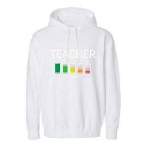 Battery Life Of A Teacher Friends Teaching Buddy Teach Funny Gift Garment-Dyed Fleece Hoodie