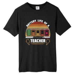 Battery Life Of A Teacher Funny And Cute Gift Tall Fusion ChromaSoft Performance T-Shirt