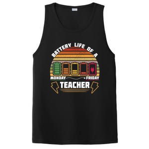 Battery Life Of A Teacher Funny And Cute Gift PosiCharge Competitor Tank