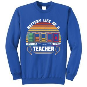 Battery Life Of A Teacher Funny And Cute Gift Sweatshirt