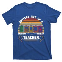 Battery Life Of A Teacher Funny And Cute Gift T-Shirt