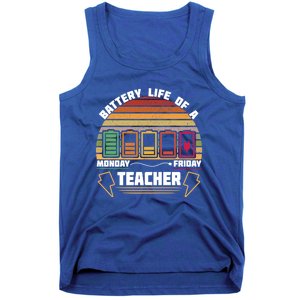 Battery Life Of A Teacher Funny And Cute Gift Tank Top