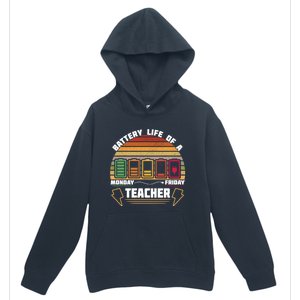 Battery Life Of A Teacher Funny And Cute Gift Urban Pullover Hoodie