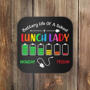 Battery Life Of A School Lunch Lady Perfect Coaster