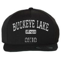 Buckeye Lake Ohio OH Vintage Wool Snapback Cap