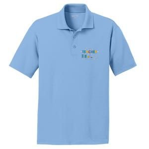 Battery Life Of A Teacher Funny Gift PosiCharge RacerMesh Polo