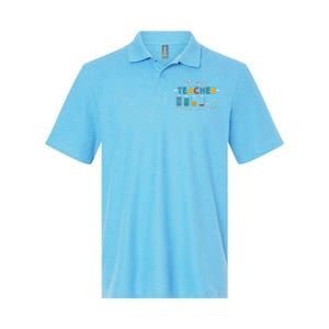 Battery Life Of A Teacher Funny Gift Softstyle Adult Sport Polo