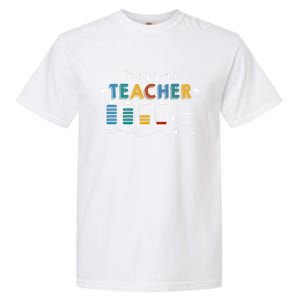 Battery Life Of A Teacher Funny Gift Garment-Dyed Heavyweight T-Shirt