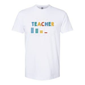 Battery Life Of A Teacher Funny Gift Softstyle CVC T-Shirt