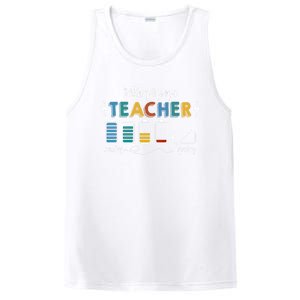 Battery Life Of A Teacher Funny Gift PosiCharge Competitor Tank