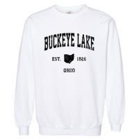 Buckeye Lake Ohio Oh Vintage Athletic Sports Design Sweatshirt Garment-Dyed Sweatshirt