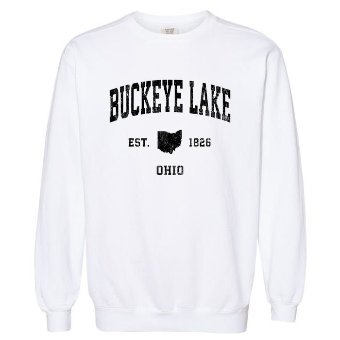 Buckeye Lake Ohio Oh Vintage Athletic Sports Design Sweatshirt Garment-Dyed Sweatshirt