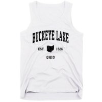 Buckeye Lake Ohio Oh Vintage Athletic Sports Design Sweatshirt Tank Top