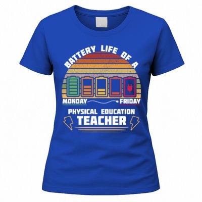 Battery Life Of Physical Education Pe Teacher Funny Great Gift Women's T-Shirt