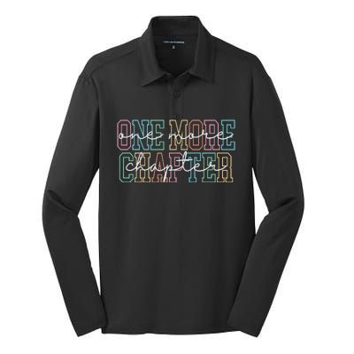 Book Lover One More Chapter Silk Touch Performance Long Sleeve Polo