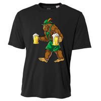 Bigfoot Lederhosen Oktoberfest Prost Beer Mug Cooling Performance Crew T-Shirt