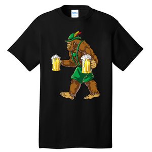 Bigfoot Lederhosen Oktoberfest Prost Beer Mug Tall T-Shirt