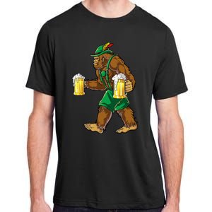 Bigfoot Lederhosen Oktoberfest Prost Beer Mug Adult ChromaSoft Performance T-Shirt