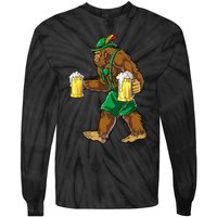 Bigfoot Lederhosen Oktoberfest Prost Beer Mug Tie-Dye Long Sleeve Shirt