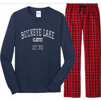 Buckeye Lake Ohio OH Vintage Long Sleeve Pajama Set