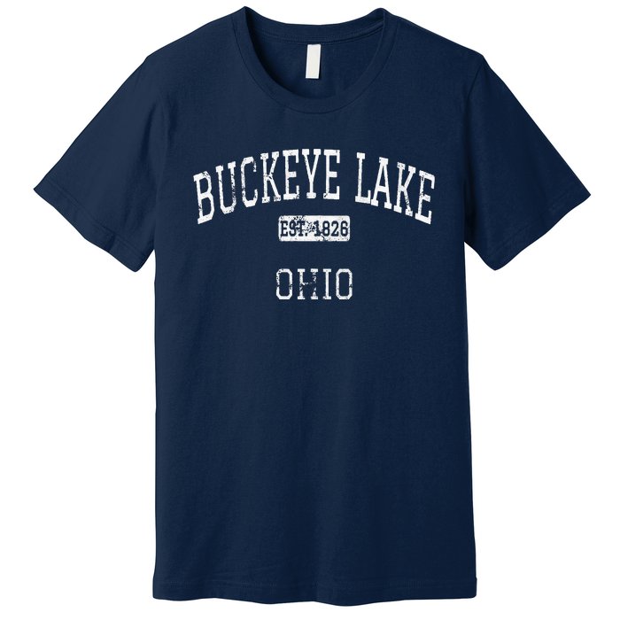 Buckeye Lake Ohio OH Vintage Premium T-Shirt