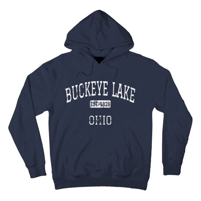 Buckeye Lake Ohio OH Vintage Tall Hoodie