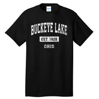 Buckeye Lake Ohio Oh Vintage Sports Established Tall T-Shirt