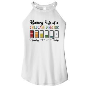 Battery Life Of A Childcare Director Child Care Director Women’s Perfect Tri Rocker Tank