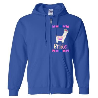 Bride Llama Outfit Bachelorette Party Gift Full Zip Hoodie