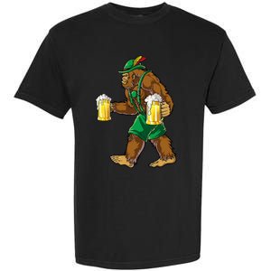 Bigfoot Lederhosen Oktoberfest Prost Beer Mug Garment-Dyed Heavyweight T-Shirt