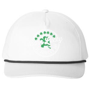 Born Lucky On St Patricks Day For Birthday Party Meaningful Gift Snapback Five-Panel Rope Hat