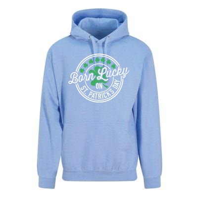 Born Lucky On St Patricks Day For Birthday Party Meaningful Gift Unisex Surf Hoodie