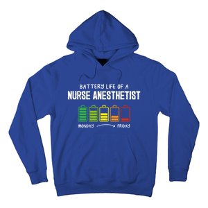 Battery Life Of A Nurse Anesthetist Coworker Crna Colleague Gift Hoodie