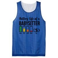 Battery Life Of A Sitter Sitting Sitters Meaningful Gift Mesh Reversible Basketball Jersey Tank