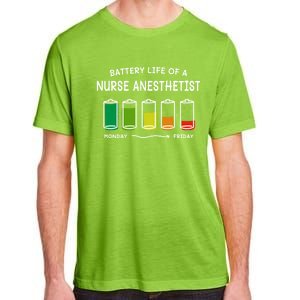 Battery Life Of A Nurse Anesthetist Professional Crna Career Cute Gift Adult ChromaSoft Performance T-Shirt