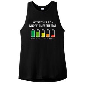 Battery Life Of A Nurse Anesthetist Professional Crna Career Cute Gift Ladies PosiCharge Tri-Blend Wicking Tank