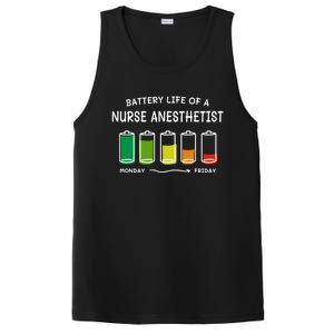 Battery Life Of A Nurse Anesthetist Professional Crna Career Cute Gift PosiCharge Competitor Tank