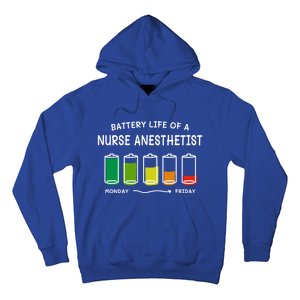 Battery Life Of A Nurse Anesthetist Professional Crna Career Cute Gift Hoodie