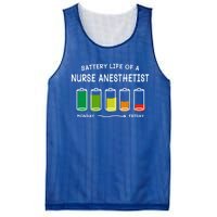 Battery Life Of A Nurse Anesthetist Professional Crna Career Cute Gift Mesh Reversible Basketball Jersey Tank