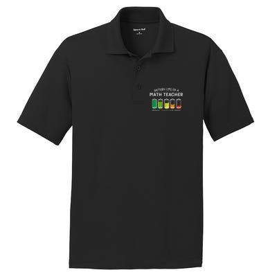 Battery Life Of A Math Teacher Professional Algebra Teacher Cool Gift PosiCharge RacerMesh Polo