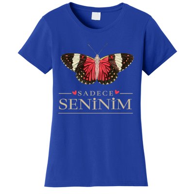 Butterfly Love Outfit Cool Gift Sadece Seninim (Turkish) Gift Women's T-Shirt