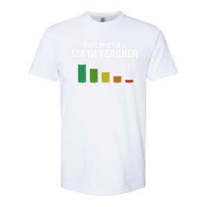 Battery Life Of A Math Teacher Pun Algebra Teacher Joke Gift Softstyle CVC T-Shirt